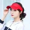 Berets Damen Tennis Caps Sonne Sport Visier Hut Für Männer Frauen Laufen Strand Baseball Einfarbig Großhandel Golf Hüte