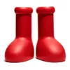 Designers Astro Boy MSCHF Big Red Rain Boots Män Kvinnor MSCHF Tjock botten Non-Slip Rubber Platform Bootie Fashion Astro Boots Boot Size 35-44 GW4