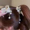 Hair Clips Elegant Bun Fixed Clip High Women Headwear Small Claw Chinese Style Cherry