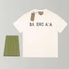 Designe Casual fashion wear Balencigas classic Trendy high-end letter-printed T-shirt with short sleeve crew neck, trendy and versatile