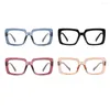 Sunglasses Swanwick Fashion Glasses Blue Light Blocking Women Acetate Square Frame Optical TR90 Black Clear Lens Selling