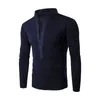 Men's Casual Shirts Autumn Long Sleeved T-shirt Fashion Slim Fit Front Colored Solid Underlay Shirt