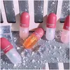 Lipgloss Passende kleuren Mini Capse-vorm Hydraterend Transparant Kleurveranderende lipglossolie Mollige lippen Cosmetische make-up Droplevering Ot94I
