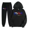 Trainingsanzug der Marke Trapstar, bedruckt, Sportbekleidung, Herren-Kapuzenpullover-Sets, 15 Farben, warm, zweiteilig, Set, lockerer Kapuzenpullover, Sweatshirt, Hosen, Joggen, 14 Farben, 662