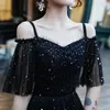Party Dresses DongCMY Black Graduation Dress Female Short Dinner Birthday Evening Gown Slimming Autumn For Special Events