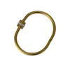 Carter Kajiains Fashion One Ring Bracciale a spirale in acciaio al titanio con maglia versatile