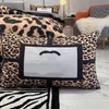 Fashion Leopard Printed designer bedding sets queen size duvet cover high quality King bed sheet pillowcases comforter set