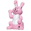 Hurtownia Vintage Lawn Wyświetlacz różowy gigantyczny nadmuchiwany królik wielkanocny z LED Airblown Rabbit Balloon na dekorację festiwalu na świeżym powietrzu 001