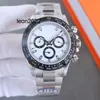 Zegarki dla mężczyzn Wysokiej jakości Watch Three Igle Dial 4130 Top Momanical Ruch Ceramic 904L Pasek ze stali nierdzewnej