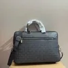 Laptop Striped Lattice Unisex Briefcase Designer Handbags Business Women Sacoche Warhorse Shoulder Bags 240115