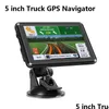 자동차 GPS 액세서리 자동차 트럭 용 5 인치 탐색 Satnavs Bluetooth AVIN 속도 카메라 알림 POI LANE DHMBG와 함께 Lorry HGV 모터 홈