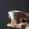 1 pz creativo retrò tazza di caffè in ceramica ceramica grezza tazza di tè giapponese latte tirare fiore tazza di porcellana tazza di ceramica per la casa 240124