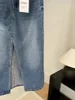 Kjolar zach aiisa kvinnors fashionabla och mångsidiga elastiska midja boxare trosor staplade design front slits höft täckande denim kjol