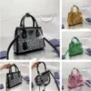 7A Shiny Crystal Tote Bag Silk Satin Handbag Purse Bling Diamond Crossbody Bags Triangle Sign Rhinestone Evening Party Shoulder Tr1985