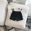 Shorts Children'S Clothing Summer Solid Color Korean Pants Girls Casual White Jeans Toddler Kids Baby