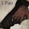 Meias femininas 2024 verão fishnet diamante meia-calça moda brilhante net collants fino strass malha fibras acrílicas meias
