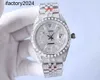 Ap Watch Diamond Moissanite Iced Out kan test 10A ROX TOP doorstaan Heren en dames Fysieke schietdiameter AAA zirkoon 904 stalen riem 41 mm saffier krasbestendig glas