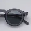 Solglasögon kvalitet tjock acetat runda för män kvinnliga glasögon ramar japanska handgjorda stil designer kör reseglas