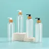 Storage Bottles Clear White Black Soap Dispenser Bathroom Shower Shampoo Body Wash Bottle Refillable Kitchen Dish Hands Liquid Container