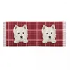 Abbigliamento etnico di lusso West Highland White Terrier Dog Sciarpa con nappa Donna Scialli caldi invernali Avvolge Sciarpe Westie da donna