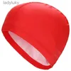 Bonnets de natation Bonnet de bain unisexe tissu Polyester imperméable protéger les oreilles cheveux longs chapeau de piscine Durable pour adultes enfants entraînement bonnet de bain L240125