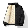 Autunno Inverno Giacca da uomo in pile caldo addensare giacche impermeabili da esterno cappotto casual da uomo moda allentato grigio Parka giacca da uomo 240122