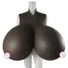 Accessoires de costumes Noir Plus Taille Z Cup Coton Super Gros Seins Énorme Poitrine Réaliste Poitrine Artificielle en Silicone pour Hommes à Femmes Seins Grand Cosplay