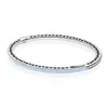 Bracelet en argent Sterling LR S925 pour femmes, bracelets durs de 16 à 19cm, fabrication de bijoux, rouge, bleu, blanc, cadeau pour fille, 240122