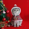 Abbigliamento per cani Pet Christmas Dress Up Clothes Trasformazione Cat Fighting Suit Mantello Cucciolo