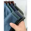 Men's Polos Light Luxury Autumn And Winter Long-sleeved Vertical Stripe Design Pocket Lapel Polo Shirt Antiba Cterial Cotton Top M-4XL