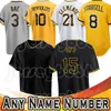 21 Roberto Clemente 8 Willie Stargell Maillot de baseball 22 Andrew 10 Bryan Reynolds McCutchen 3 Ji Hwan Bae 13 Ke'Bryan Hayes 15 Oneil Cruz 23 Mitch Keller 17 Derek Shelton