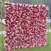 Decorative Flowers Rose Hydrangea Price Artificial Flower For Wall Decoration Pink Backdrop 8x8