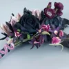 装飾的な花ビンテージシミュレーションバタフライランハンドタイ付きブーケエレガントな手作りの花のアレンジメント絶妙な装飾ギフト