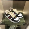 Klassiekers kinderschoenen Glanzende pailletten jongens meisjes Sneakers Maat 26-35 Inclusief dozen Canvas leren splitsen baby designer schoenen Jan20