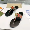 Designer-Frauen-Hausschuhe, bestickte Folien, flacher Slipper, Sommer, sexy Sandalen, Lather-Sandalen, flache Mode, alte Blumenschuhe für Damen