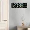 Relógios de parede LED Despertador de mesa com controle remoto Temp 16 polegadas Digital para quarto escritório aprendendo sala de estar ao lado