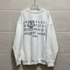 Margiela Hoodie Men Men Winter Hoodie Designerフード付きセーターレター印刷スウェットシャツ大きなサイズプルオーバー長袖26