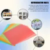 Table Mats 16Pcs Refrigerator Liner Washable Fridge Mat Cover Pads For Top Freezer Glass Shelf Wire Shelving Cupboard Cabinet