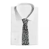 Bow Ties Grey Leopard Print Casual Unisex Neck Tie Daily Wear SMRILD Slim Cravat