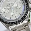 Luxury Moonwatch Mens Mens Watch 3861 حركة كرونوغراف يدوي اليدوية من الفولاذ المقاوم للصدأ المصمم الكريستال المصمم الكلاسيكي 42 ملم