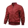 Giacche da uomo Giacche militari da uomo Giubbotto bomber monocromatico Capispalla Giacche da baseball da aviatore Abbigliamento outdoor Primavera e autunno J240125