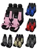 AUTOYOUTH volledige autostoelhoezen set universeel polyester stof auto beschermhoezen autostoelbeschermer roze voor vrouwen meisjes9021583