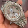 Ap Watch Diamond Moissanite Iced Out Can Pass Test Designer Mosonite Vs Factory Manufacturer 25 to 29 Carat Top Brand Custom Dign Woman Hand Set Out