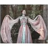 Robes de bal romantique victorien rose une ligne robe de mascarade vintage dentelle appliques perlées en mousseline de soie fantaisie longue spéciale robes d'ocn Fo Dhbop