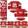 Top Stitchmens 20 Vladislav Tretiak 24 Sergei Makarov Vintage 1980 CCCP Russia Home Maglia da hockey rossa cucita con doppia cucitura Nome e Numb 74