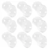Decorative Flowers Healifty White Chocolate Melts Clear Box Holder Plastic Round Candy Wrappers Holders Packaging Case