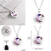 Pendant Necklaces Selling New Stainless Steel Round Smooth Surface Openable Ashes Pendant Commemorating Loved Ones Pet Hair And Box Dr Dhcvo