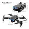 E99 Pro Drone WiFi FPV med HD Dual Camera Headless Mode 360 ​​° Flip Six Way GyroScope Gift Toy Outdoor Interactive Toy With 2 Batteries Toy Present till vuxna och barn