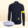 Pro Team Cycling Jersey Mens الحرارية الصواف الطويلة الأكمام الجبلية قميص دراجة الطريق دراجة رياضة الزي الموحد للسباق في الهواء الطلق ملابس رياضية Y210506207388842