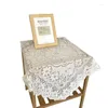 Table Cloth Hollow Obrus Home Dekoracje Weselne Retro Francja Europejski Styl Haftowany Kwiat Tkaniny